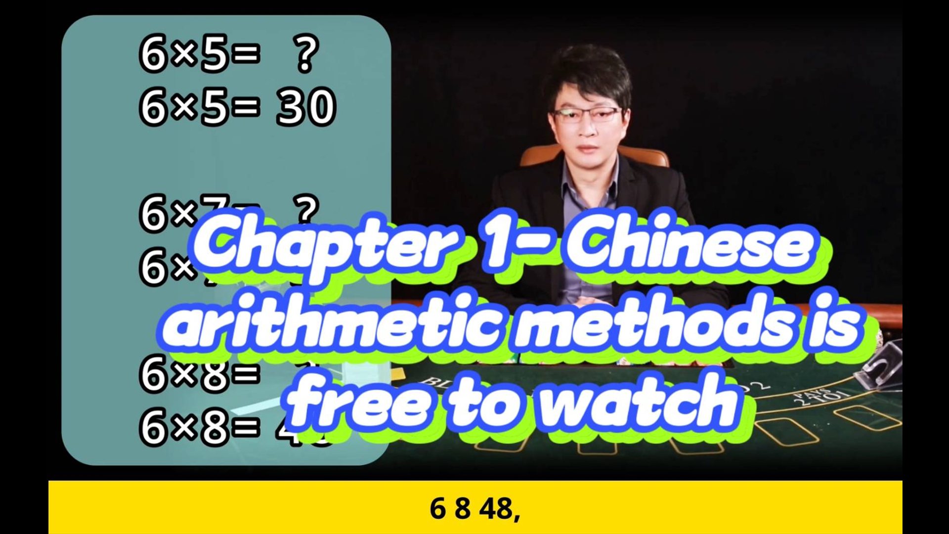 Instant mental multiplication — 6×5 / 6×7 / 6×8